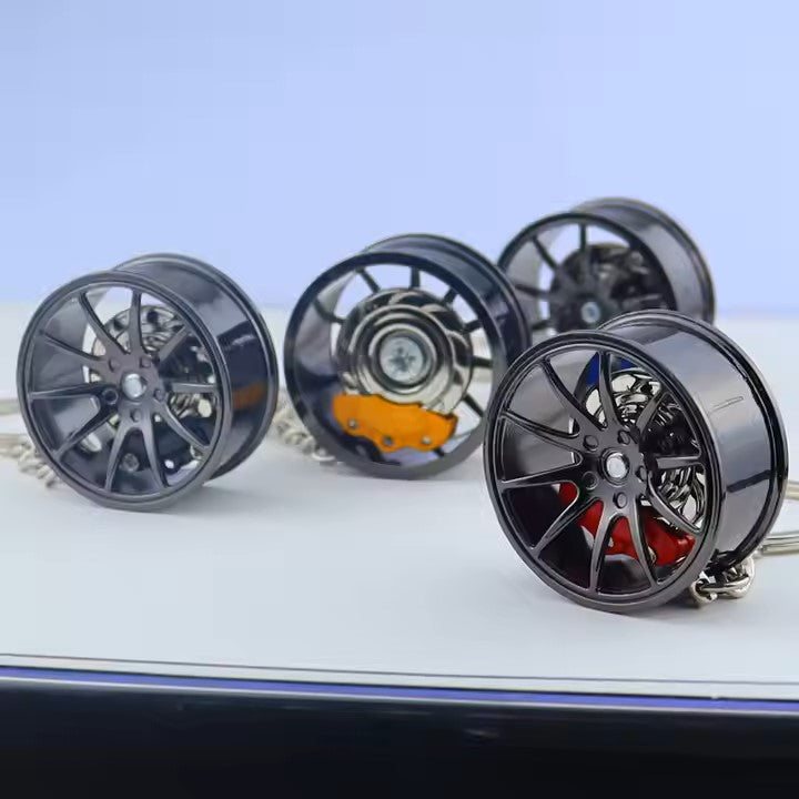 Alloy Wheel Keychain | Fidget Keychain