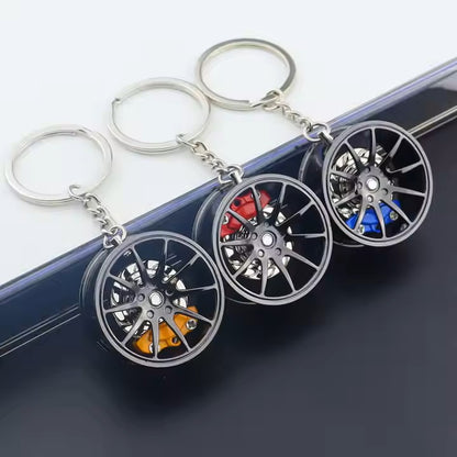 Alloy Wheel Keychain | Fidget Keychain