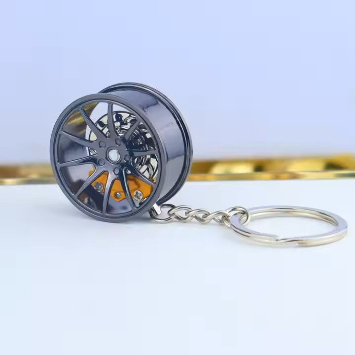 Alloy Wheel Keychain | Fidget Keychain