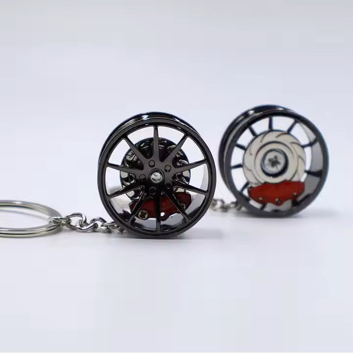 Alloy Wheel Keychain | Fidget Keychain