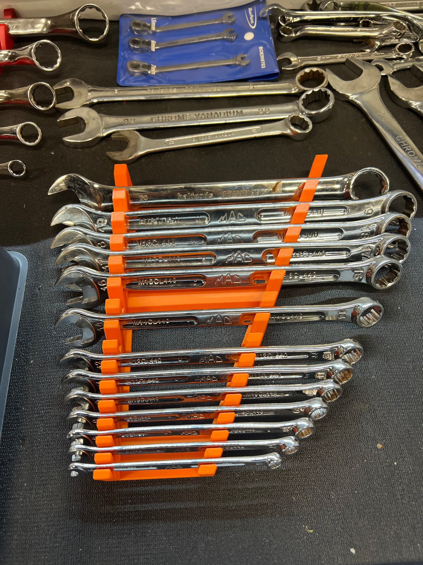 Spanner Rack - Angled 15 Slots | 6mm-20mm