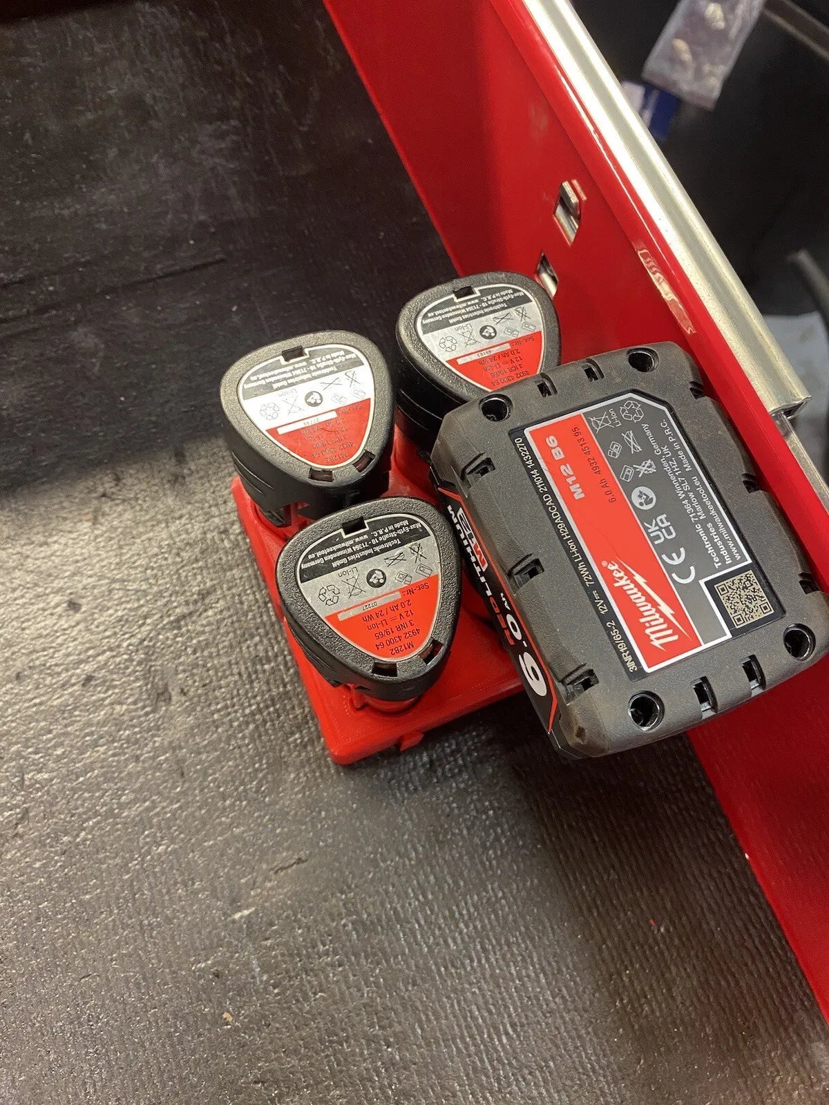 Magnetic Milwaukee M12 Battery Holder